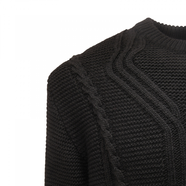 6146AR maglione uomo IMPERIAL man wool blend sweater black