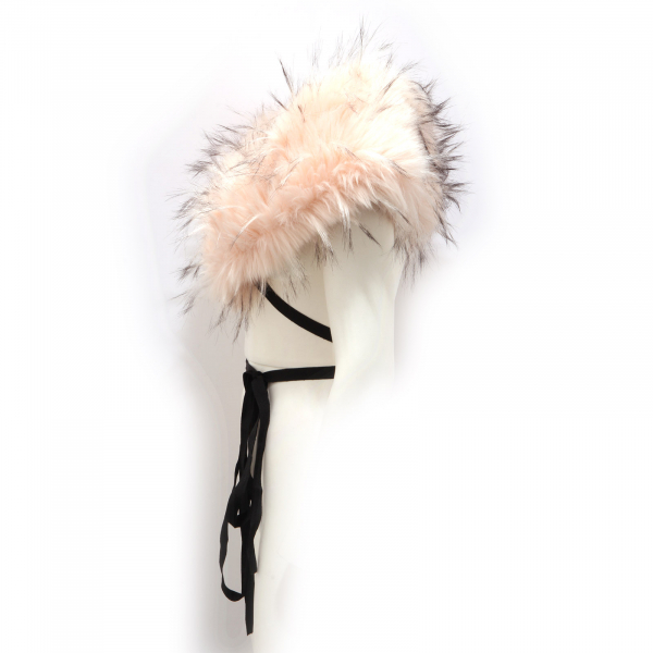 6148AG collo eco-pelliccia donna SEXY WOMAN pink eco-fur collar woman