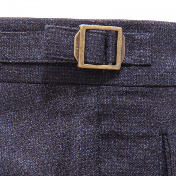6153AU PANTALONE UOMO BERWICH MAN WOOL TROUSERS BLUE