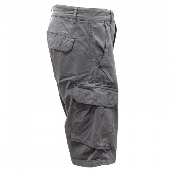 6155AH bermuda cargo uomo LYLE & SCOTT grey delave' cotton shorts men