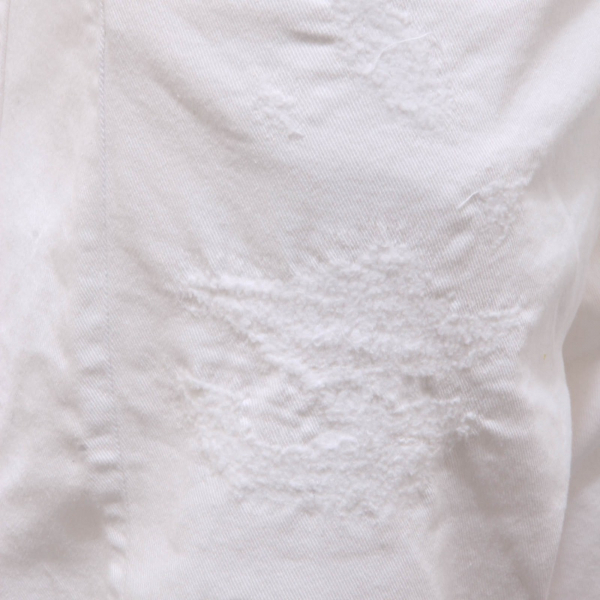 6161AH bermuda uomo DONDUP off white abraded cotton shorts man