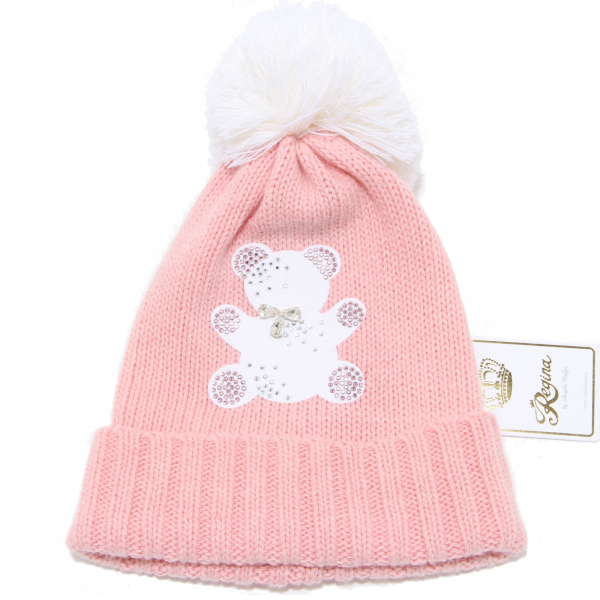 6166I cuffia bimba REGINA BY ANGELA MAFFEI lana cachemire cappello hat kids