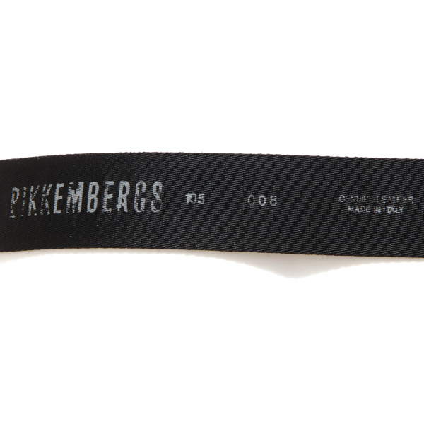 6206U cintura uomo BIKKEMBERGS tessuto nero ribbon tissue black belt men