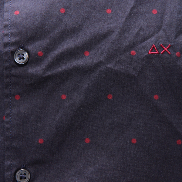 6210AQ camicia uomo SUN 68 man shirt blue navy