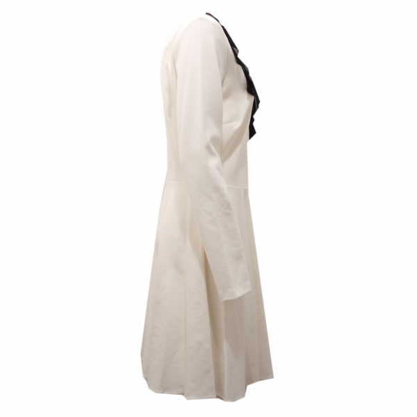 6218AC abito donna PINKO vestito pizzo white/black dress women
