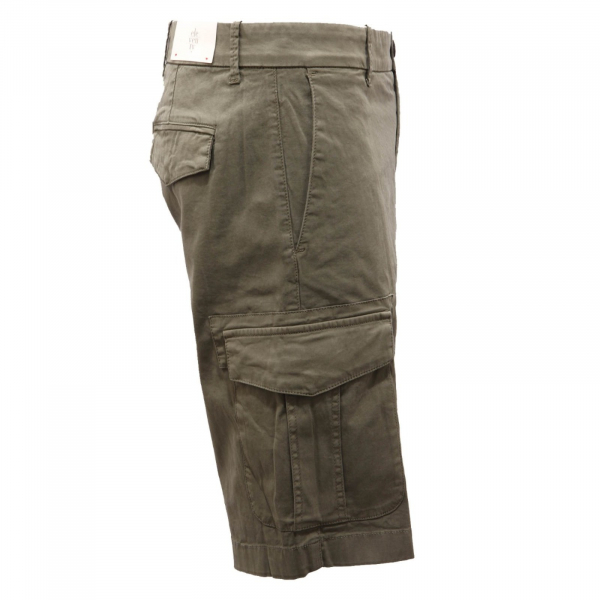 6259AH bermuda uomo ELEVENTY green cotton cargo shorts man