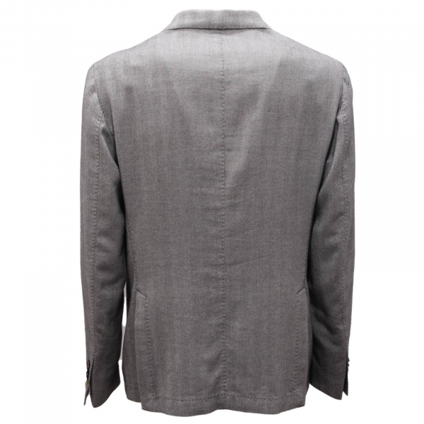 6260AI giacca uomo L.B.M. 1911 man herringbone heavy cotton jacket grey 