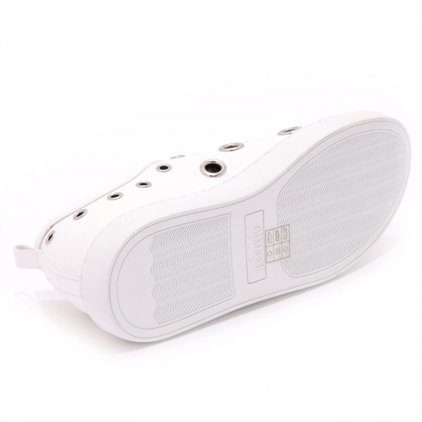 6278AF slip-on donna ARMANI JEANS white eco leather sneaker shoe woman