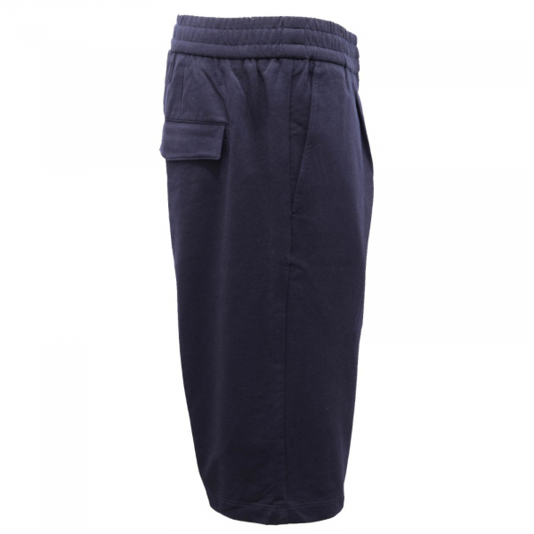 6284AH bermuda uomo PAOLO PECORA blue jersey cotton shorts man