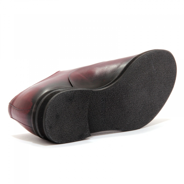 6295AF scarpa allacciata uomo SEBOY'S burgundy leather shoe men