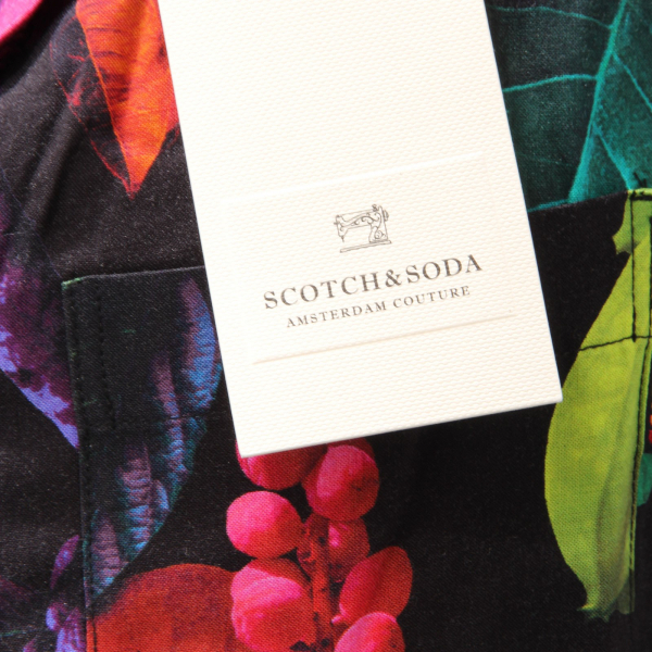 camicia uomo SCOTCH & SODA multicolor viscose shirt man
