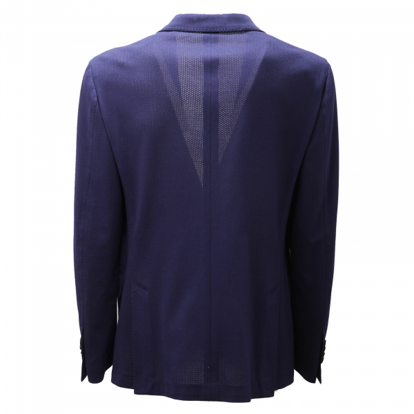 6306AD giacca uomo LARDINI bluette cotton jacket men