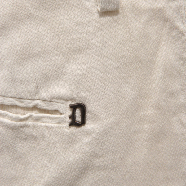 6309AH bermuda uomo DONDUP off white cotton/linen shorts man