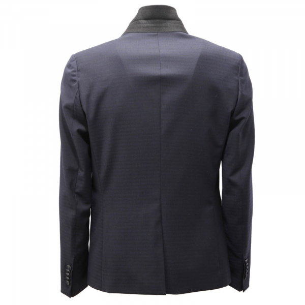 6319AI giacca uomo PATRIZIA PEPE man SKINNY wool blend jacket blue