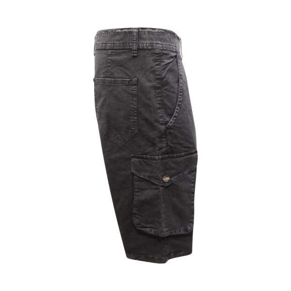 6326AV BERMUDA CARGO UOMO OVER-D MAN SHORTS DELAVÈ BLACK