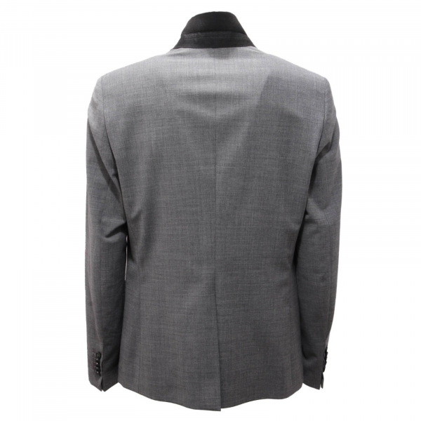 6333AI giacca uomo PATRIZIA PEPE man wool blend jacket grey melange