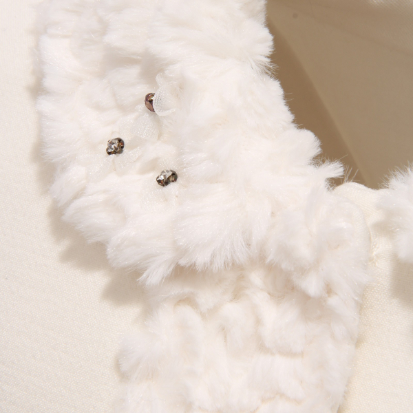 6344X cappotto bimba NANAN GIRL giacca panna white jacket