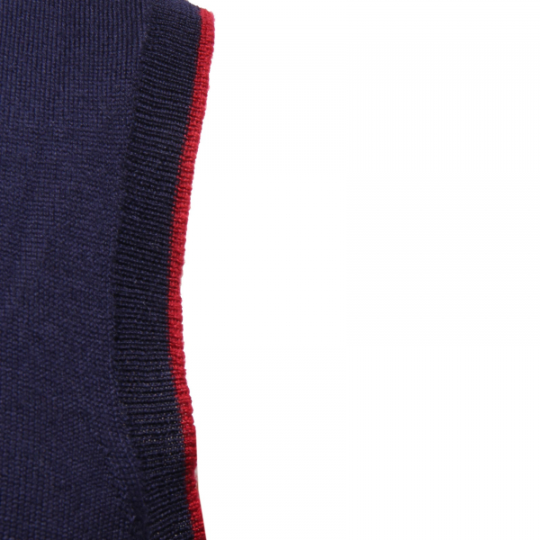 6379V gilet uomo MQJ FROM ITALY blu wool sleeveless sweater men