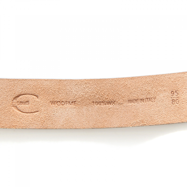 6387U cintura donna JUST CAVALLI ecopelle argento silver belt woman