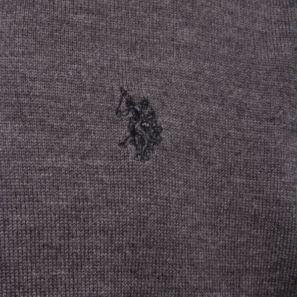 6391K maglione uomo U.S. POLO ASSN. grey wool sweater man