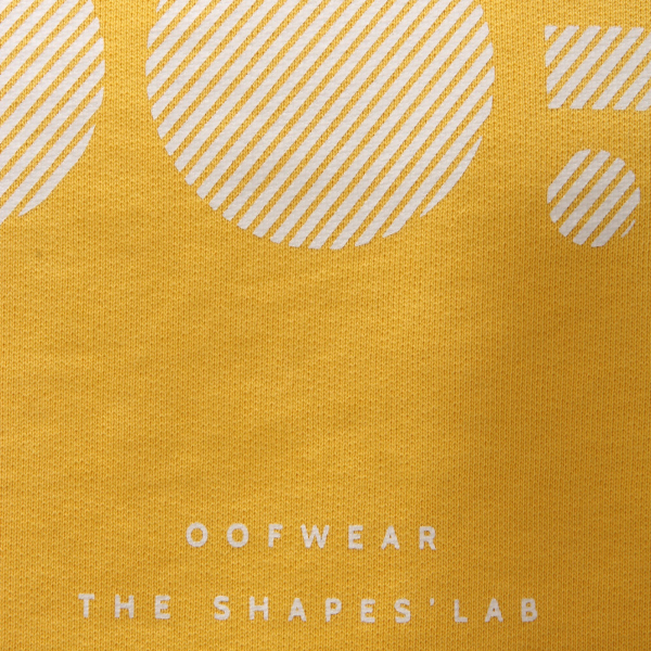 6398AE felpa uomo OOF yellow cotton sweatshirt man