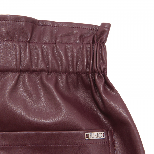 6407AZ GONNA BIMBA LIU JO KIDS GIRL ECO-LEATHER SKIRT