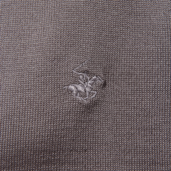 6428K cardigan uomo BEVERLY HILLS POLO CLUB grey mix wool sweater man