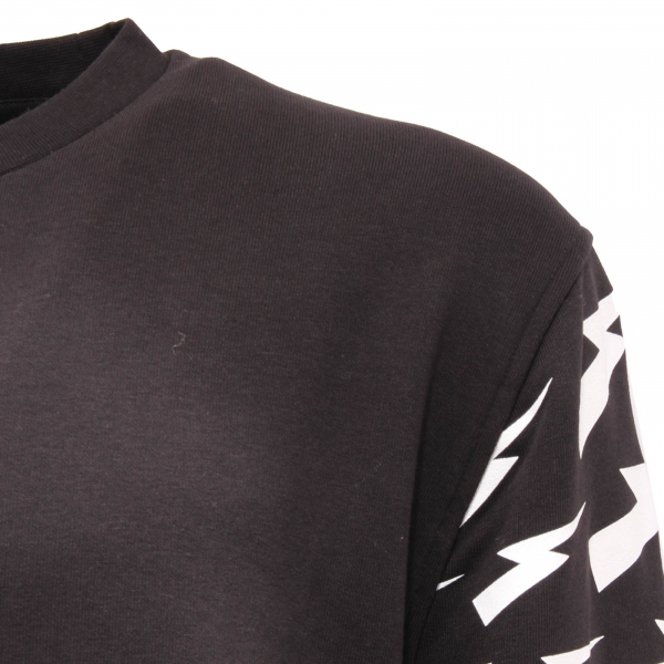 6440AP felpa uomo NEIL BARRETT SLIM FIT man sweatshirt black