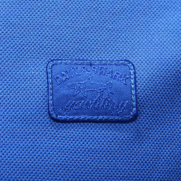 6442AG polo uomo PAUL & SHARK bluette piquè cotton polo man