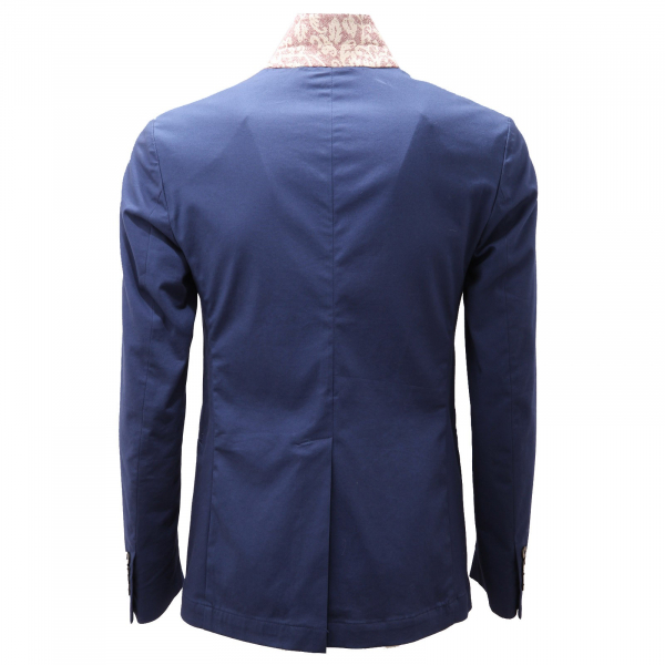 6445AD giacca uomo MESSAGERIE blue cotton jacket man