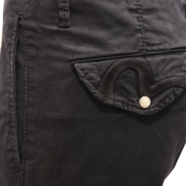 6459AV BERMUDA UOMO EVISU MAN SHORTS BLACK