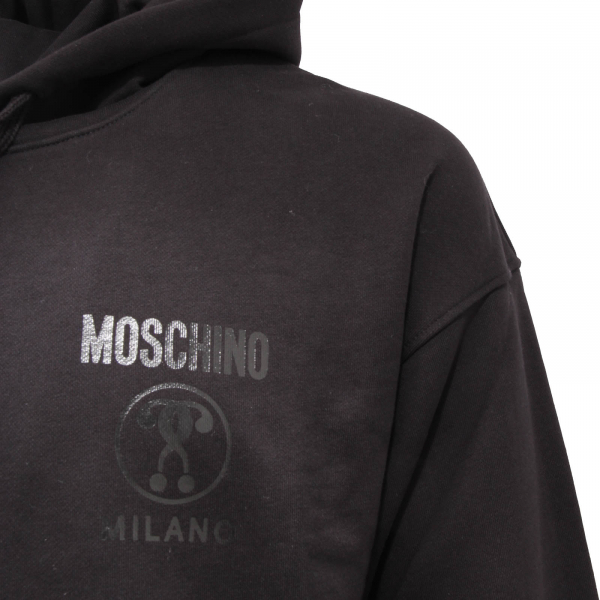 6469AP felpa uomo MOSCHINO man sweatshirt black