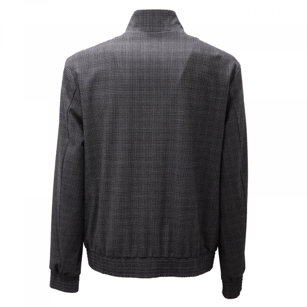 6474AD giubbotto uomo SELECTED grey/black check jacket man