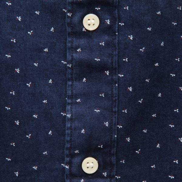 6490AR camicia uomo SELECTED HOMME man SLIM shirt blue