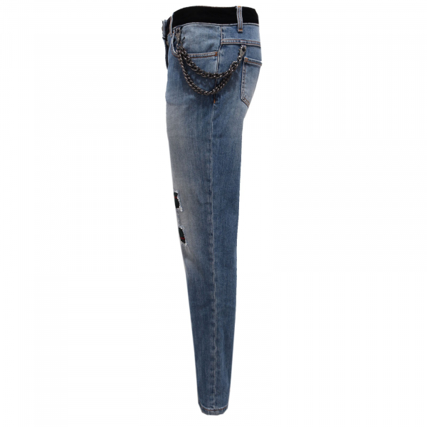 6508AB jeans pantalone donna BOUTIQUE MOSCHINO garment dyed trouser woman