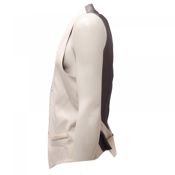 6513AG gilet uomo  IMPERIAL off white/grey waistcoat men