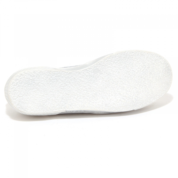 6516P sneaker donna HOGAN REBEL SLIP ON argento/bianco shoe woman