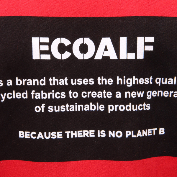 6529AG felpa uomo ECOALF red printed cotton sweatshirt man