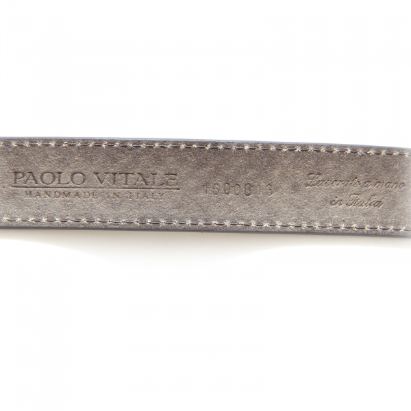 6540S cintura uomo PAOLO VITALE grigio azzurro belt men