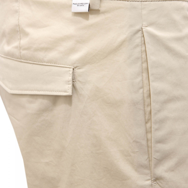 6541AH pantalone uomo PAOLO PECORA beige cotton trouser men