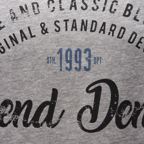 6571AE maglia uomo BLEND grey printed cotton t-shirt man
