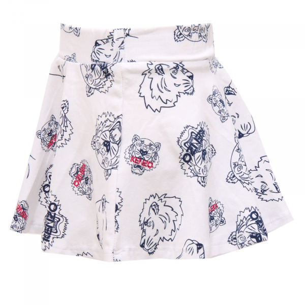 6574K gonna bimba KENZO KIDS white cotton skirt girl