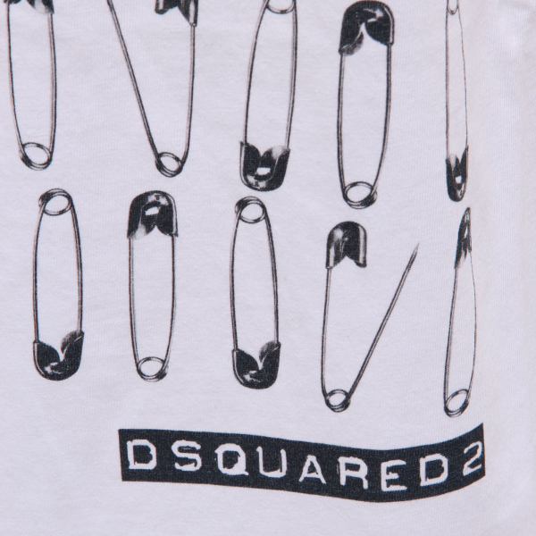 6594AB maglia bimbo BOY DSQUARED2 cotton weathered look t-shirt kids