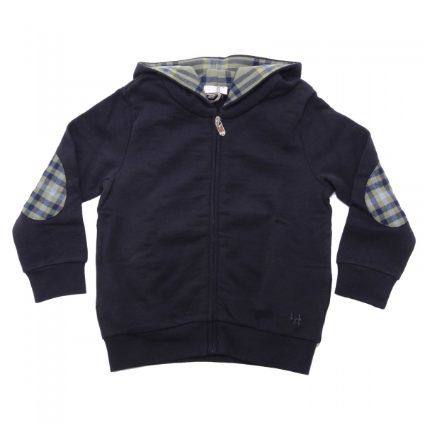 6604AC felpa bimbo boy IL GUFO blue cotton sweater kid