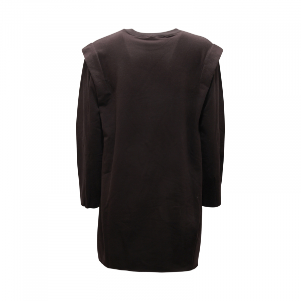 6604AQ felpa maxi donna ANONYME DESIGNERS woman sweatshirt black