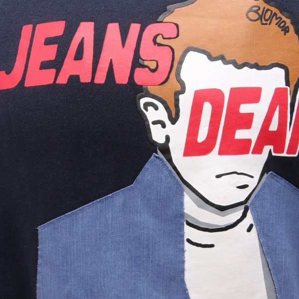 6604F felpa blu BLOMOR JEANS DEAN maglia uomo sweatshirt men