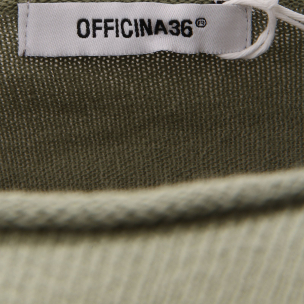 6610AE maglione uomo OFFICINA36 green cotton sweater man