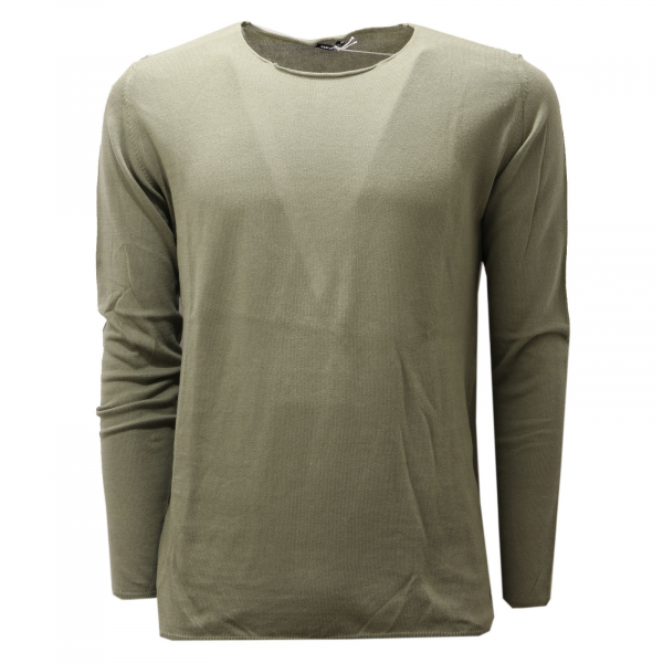 6610AE maglione uomo OFFICINA36 green cotton sweater man