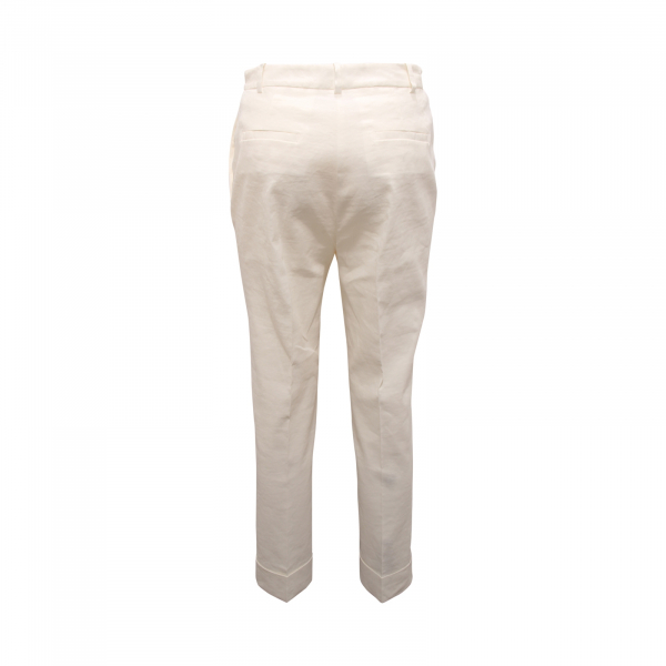 6610AS pantalone donna PINKO PLAZA woman linen blend trousers