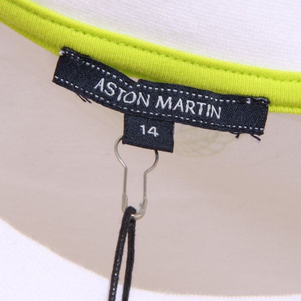 6612S maglia bimbo ASTON MARTIN BARRALE bianco verde shirt kid